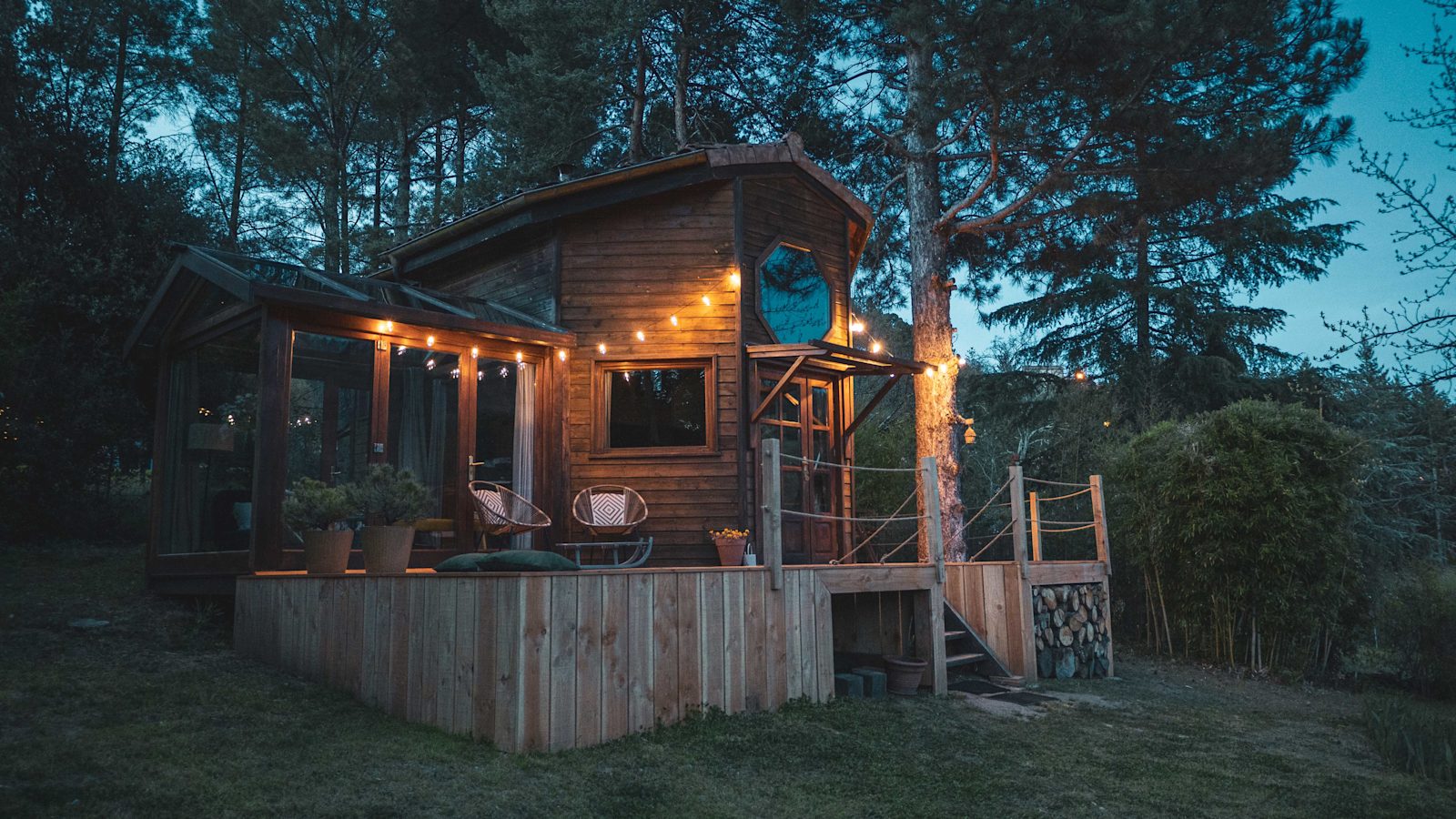 Le Chalet au crépuscule